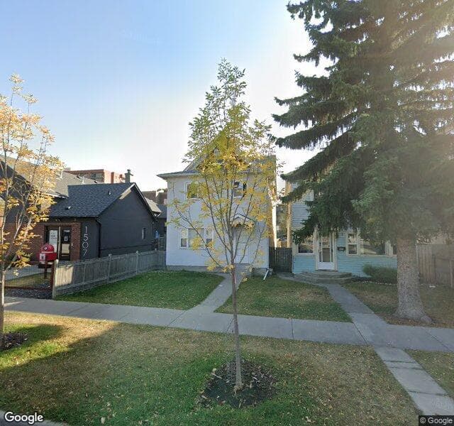 Street view of 1509 14 Avenue SW, Calgary