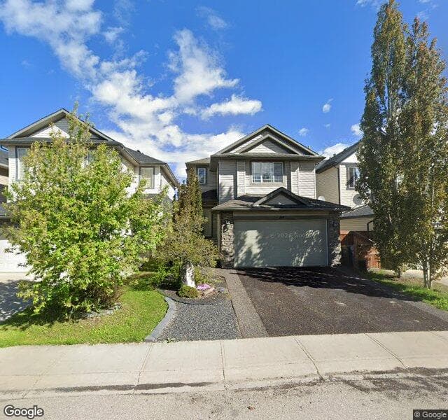 Street view of 218 Cranfield Green SE, Calgary