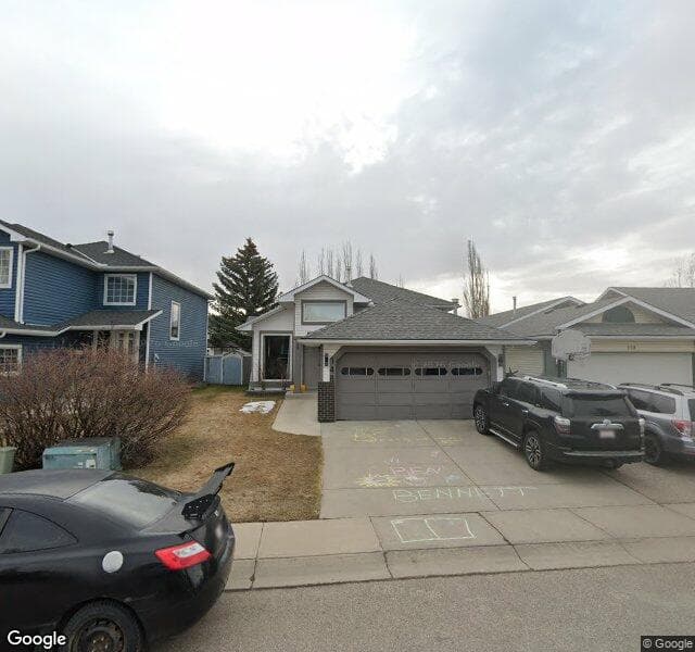 Street view of 148 Riverstone Close SE, Calgary