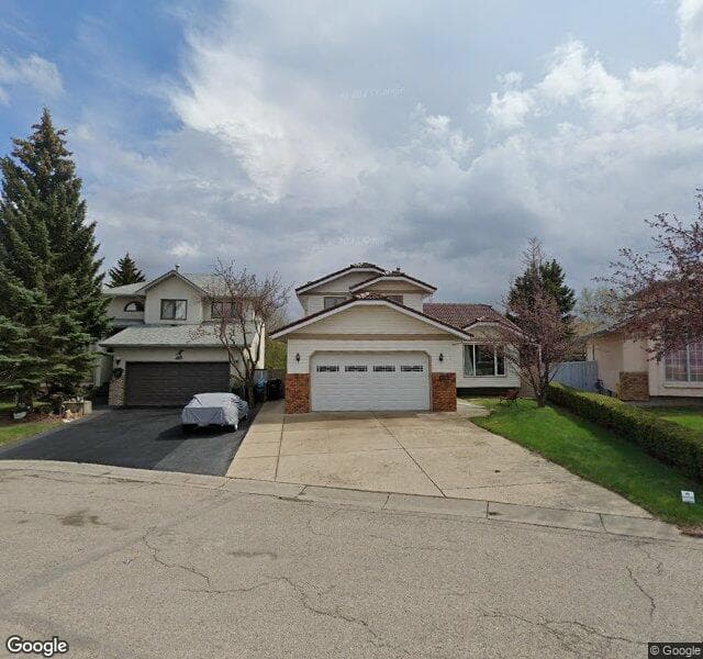 Street view of 115 Hawkstone Place NW, Calgary