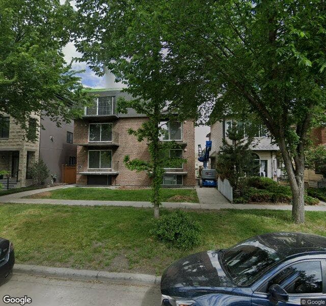 Street view of 303-1210 Memorial Drive NW, Calgary