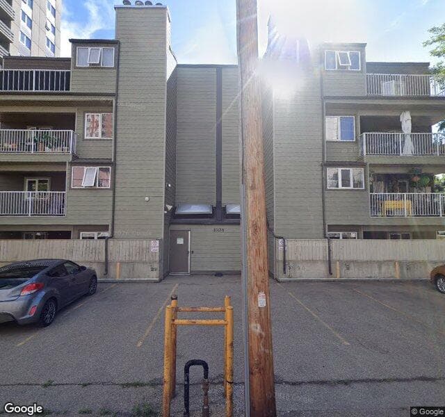 Street view of 107-10138 116 Street NW, Edmonton