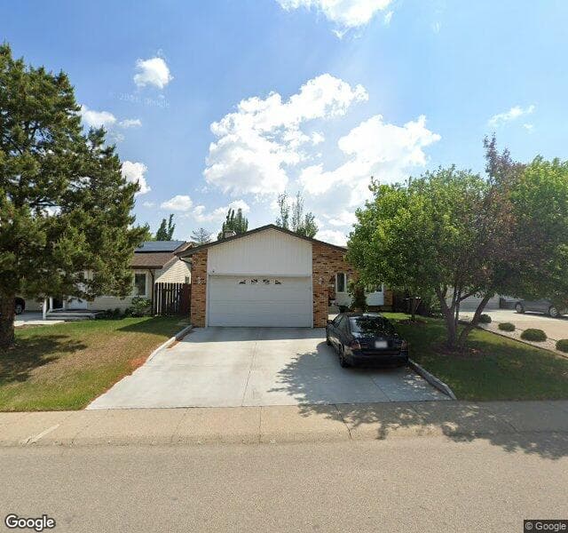 Street view of 3843 47 Street NW, Edmonton