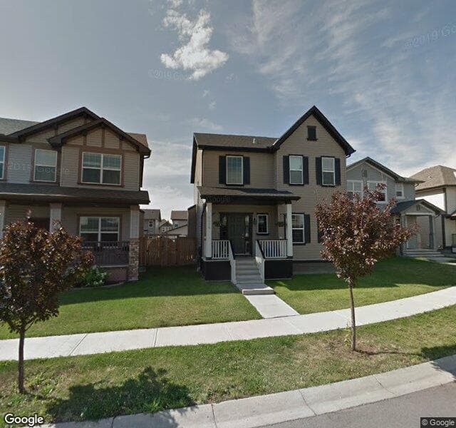 Street view of 134 Prestwick Terrace SE, Calgary