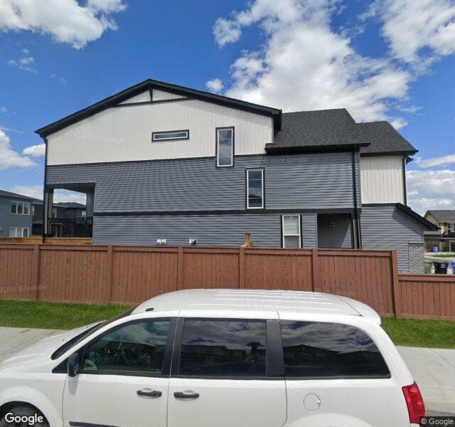 Street view of 124 Carringsby Manor NW, Calgary