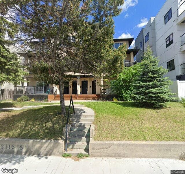 Street view of 102-2718 17 Avenue SW, Calgary