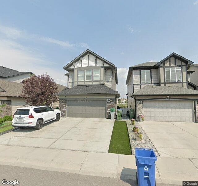 Street view of 212 Brightoncrest Point SE, Calgary