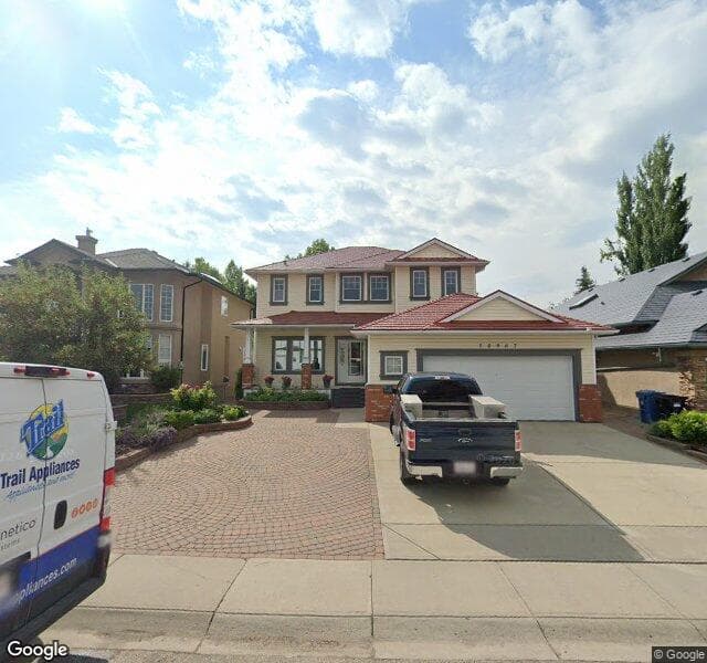 Street view of 10967 Valley Springs Road NW, Calgary
