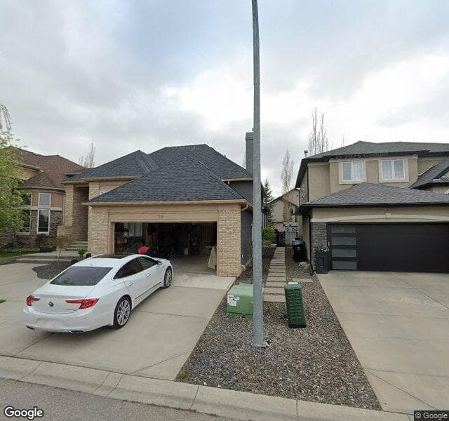 Street view of 19 Evercreek Bluffs Point SW, Calgary