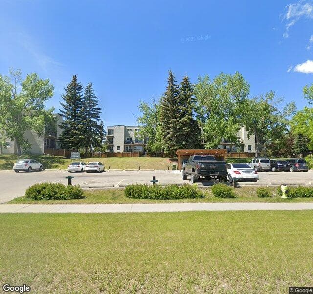Street view of 210-3615B 49 Street NW, Calgary