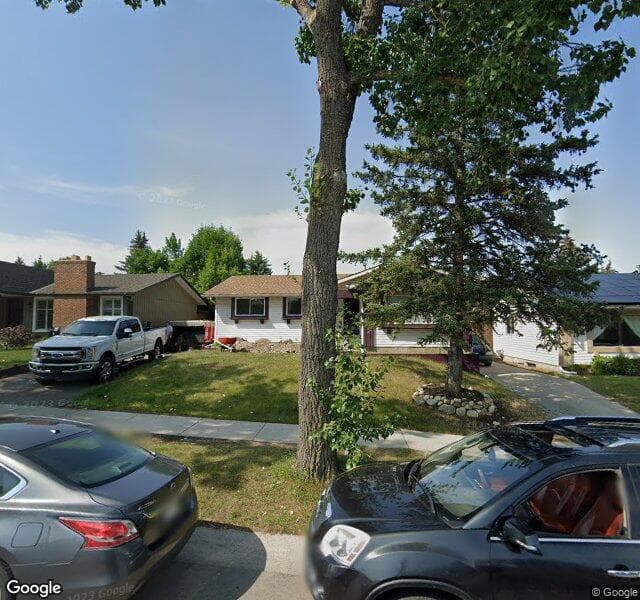 Street view of 11219 Braeside Drive SW, Calgary