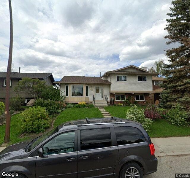 Street view of 143 Queen Anne Road SE, Calgary