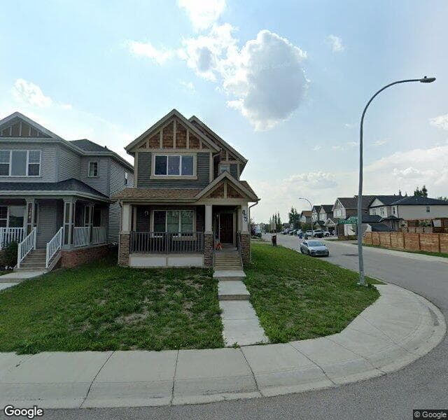 Street view of 100 Copperpond Park SE, Calgary