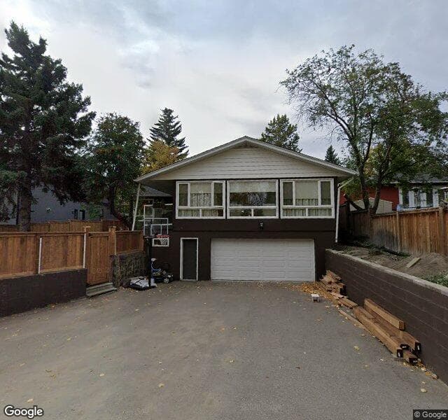 Street view of 1504 Windsor Street NW, Calgary