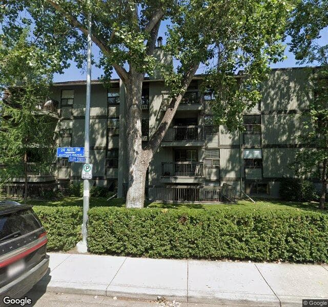 Street view of 302-626 24 Avenue SW, Calgary