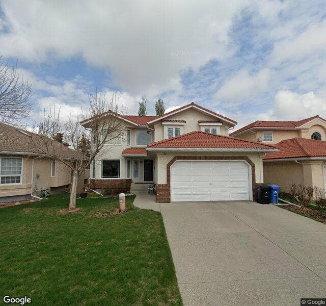 Street view of 201 Hamptons Grove NW, Calgary