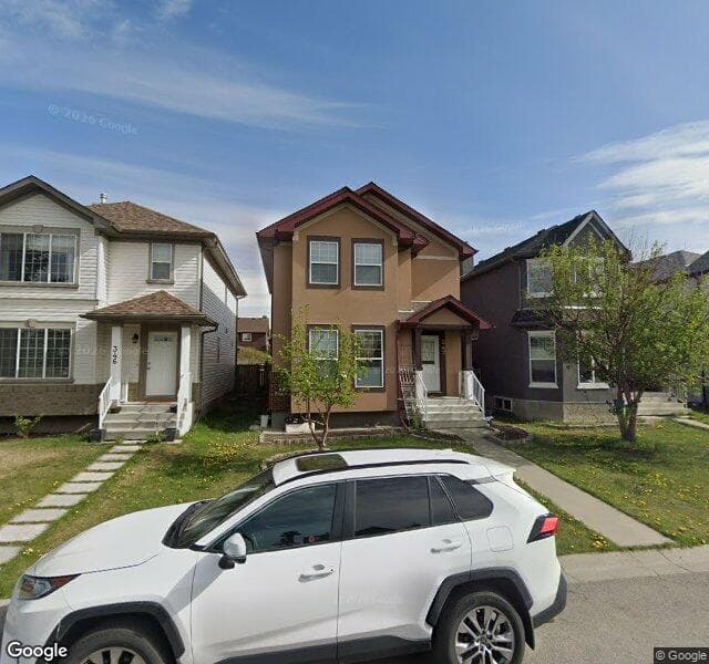 Street view of 342 Taravista Street NE, Calgary