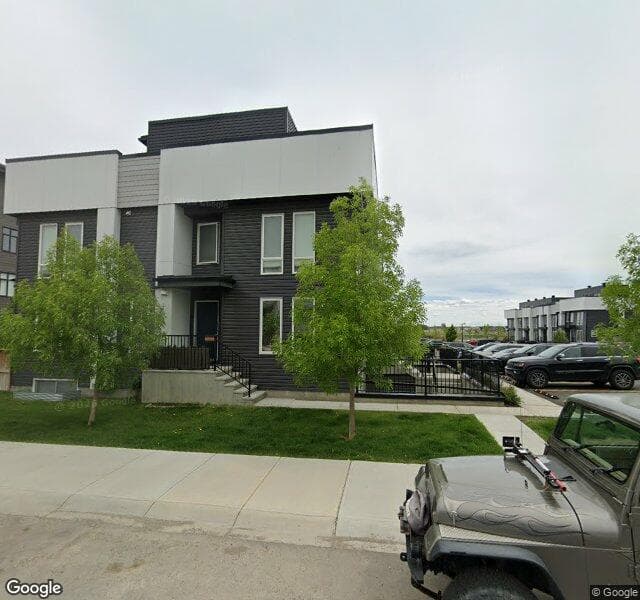 Street view of 110-338 Seton Circle SE, Calgary
