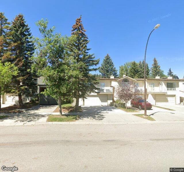 Street view of 134 Strathlorne Mews SW, Calgary
