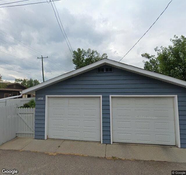Street view of 1408 Acadia Drive SE, Calgary