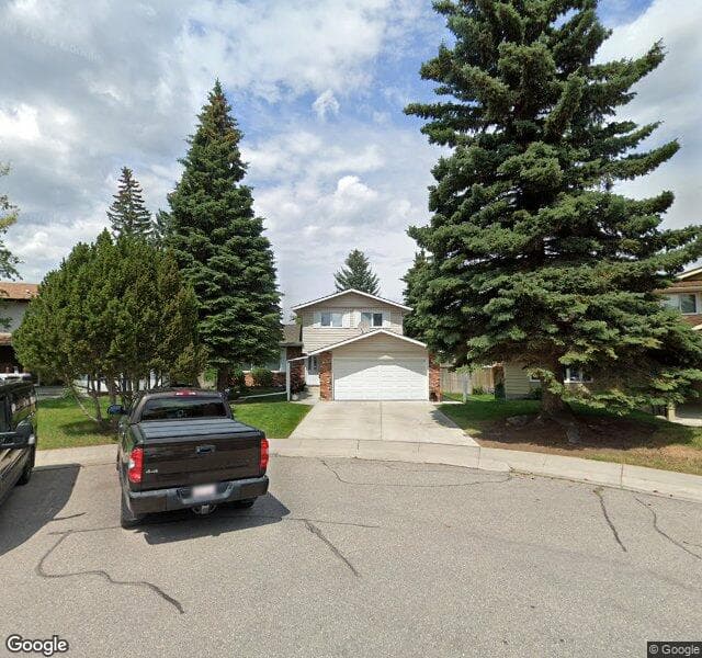 Street view of 152 Parkland Green SE, Calgary