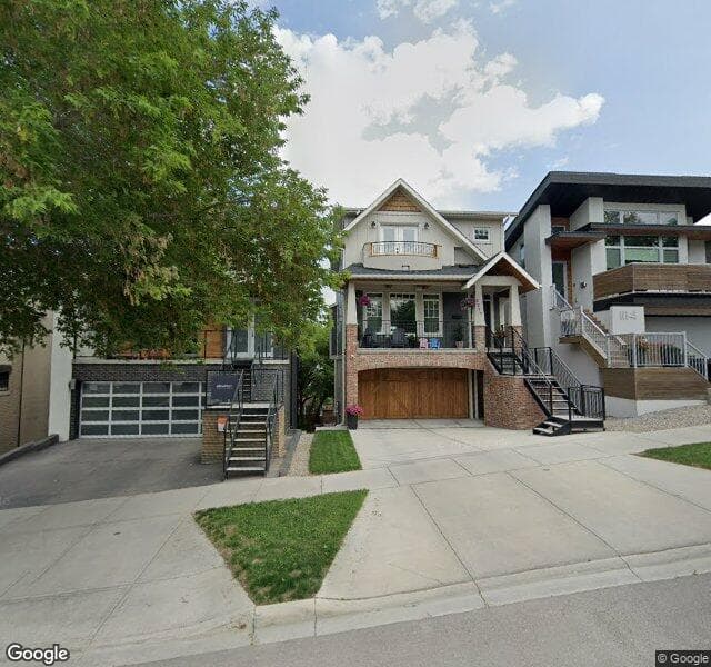 Street view of 1112 Bellevue Avenue SE, Calgary