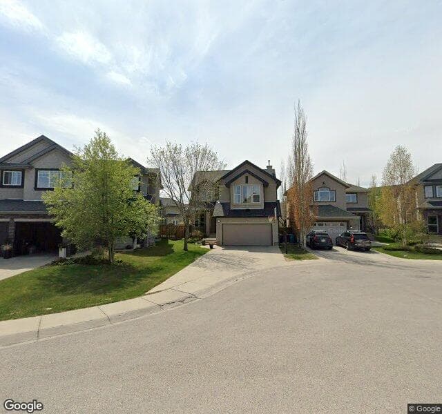 Street view of 158 Tuscany Glen Place NW, Calgary