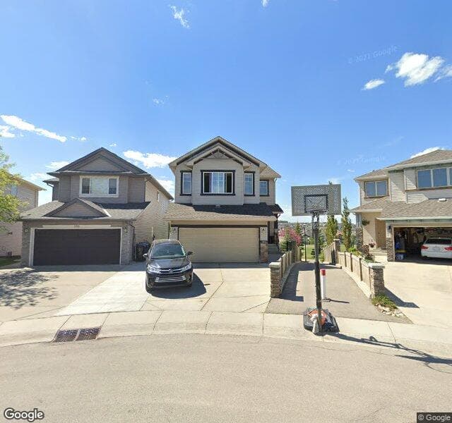 Street view of 102 Panamount Villas NW, Calgary