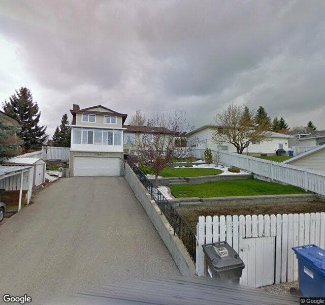 Street view of 1208 Hunterburn Crescent NW, Calgary