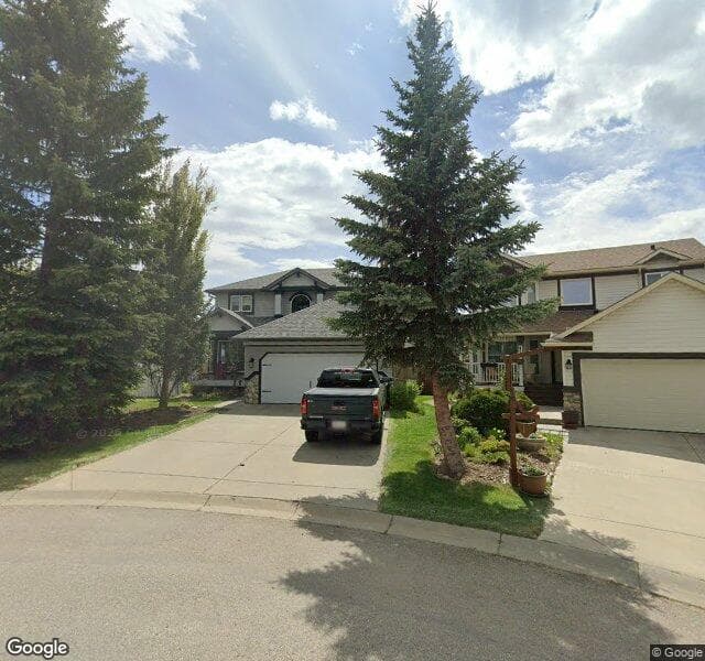 Street view of 17 Chaparral Mews SE, Calgary