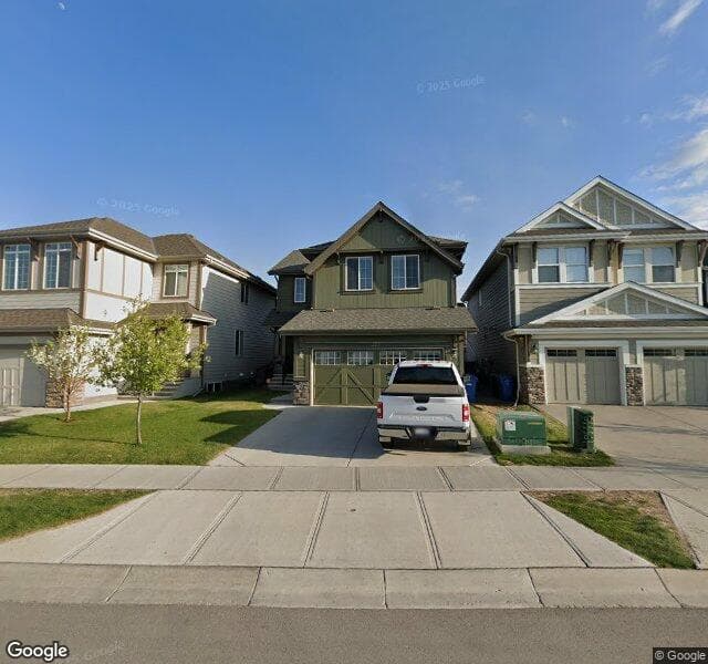 Street view of 223 Auburn Bay Avenue SE, Calgary