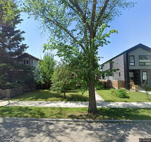 Street view of 11312 127 Street NW, Edmonton