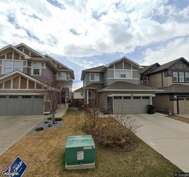 Street view of 8011 Evans Crescent NW, Edmonton
