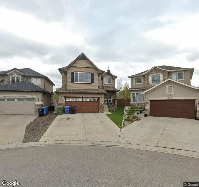 Street view of 144 Evergreen Plaza SW, Calgary