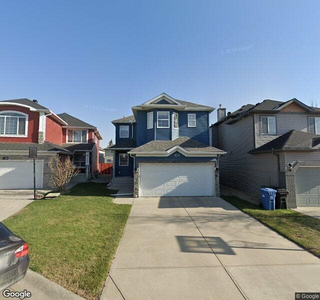 Street view of 129 Saddlecreek Point NE, Calgary