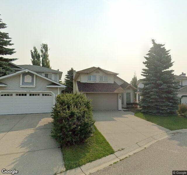 Street view of 136 Scanlon Green NW, Calgary