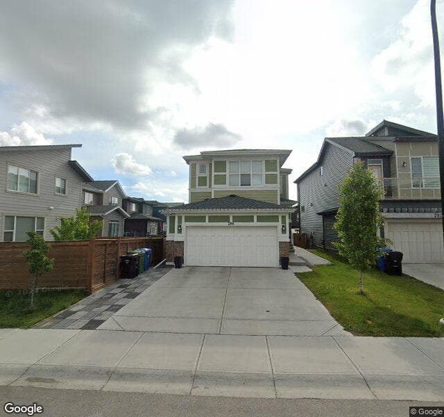 Street view of 286 Sage Bluff Drive NW, Calgary