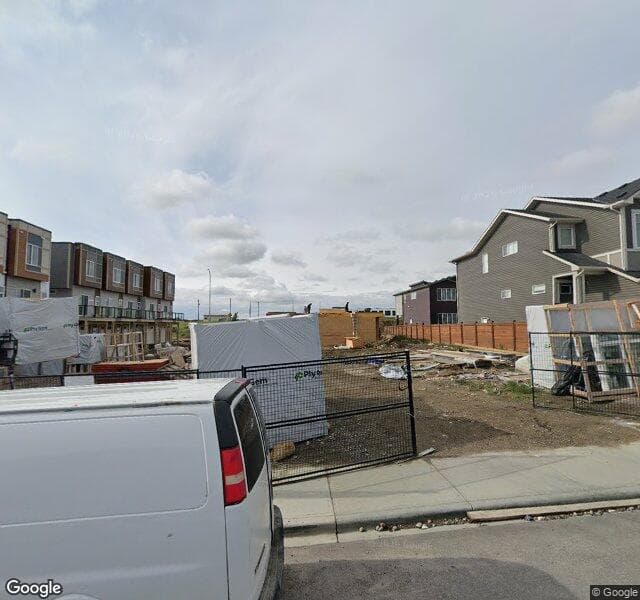 Street view of 104-166 Sage Bluff Manor NW, Calgary