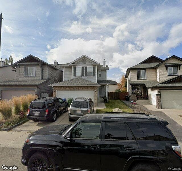 Street view of 122 Cougarstone Circle SW, Calgary