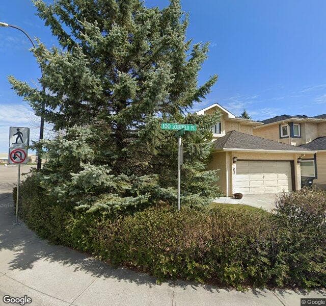 Street view of 103 Scurfield Place NW, Calgary