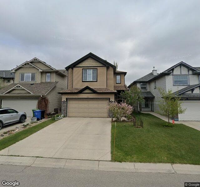 Street view of 184 Everwoods Green SW, Calgary