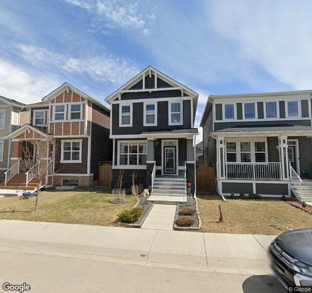Street view of 105 Red Embers Crescent NE, Calgary