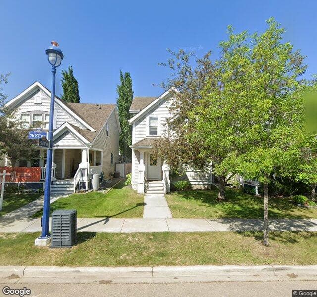 Street view of 1516 76 Street SW, Edmonton