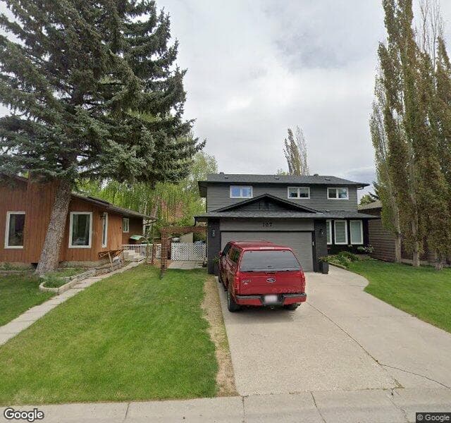 Street view of 107 Deer Park Place SE, Calgary