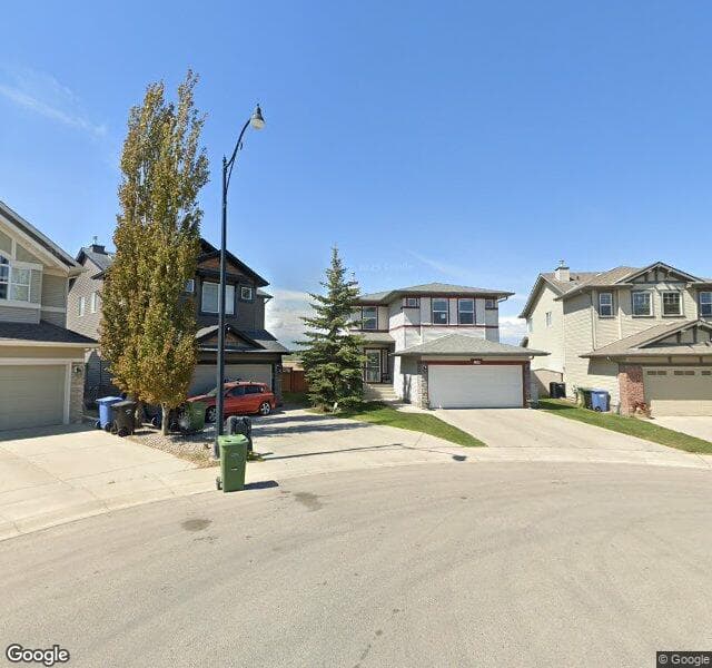 Street view of 154 Cougarstone Close SW, Calgary
