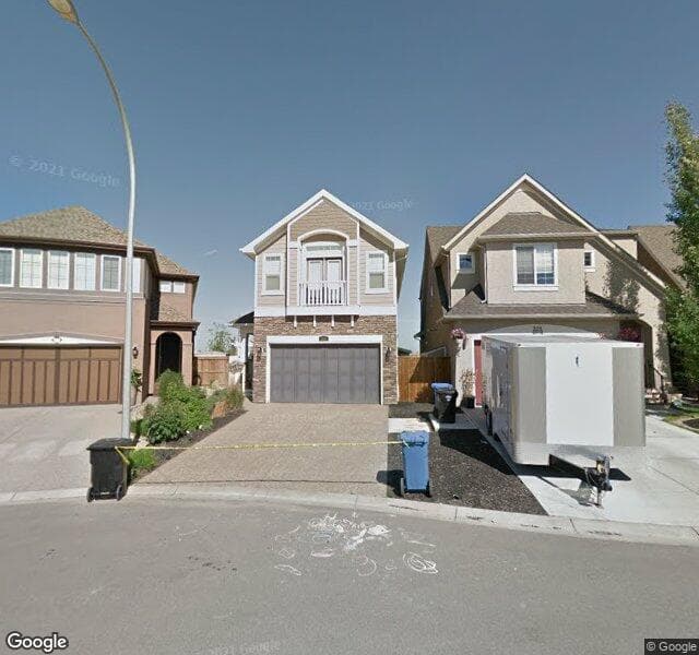 Street view of 217 Mahogany Court SE, Calgary