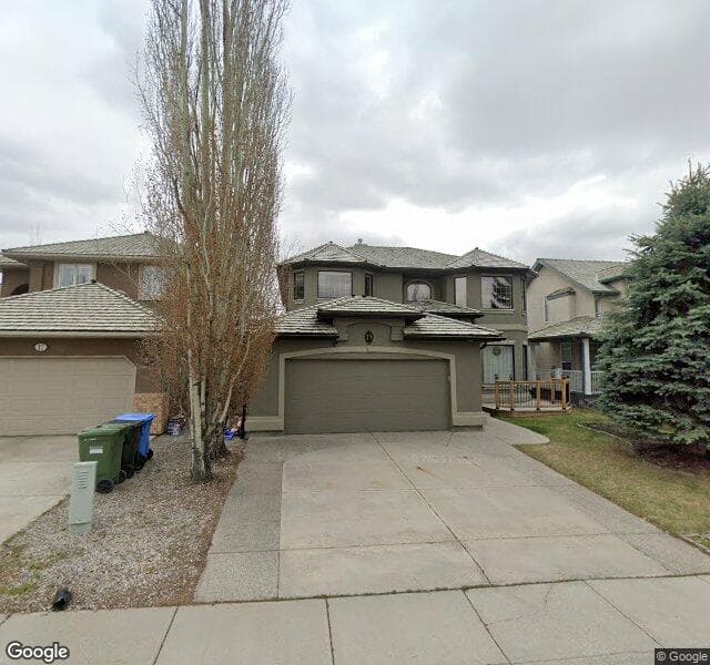 Street view of 13 Evergreen Crescent SW, Calgary