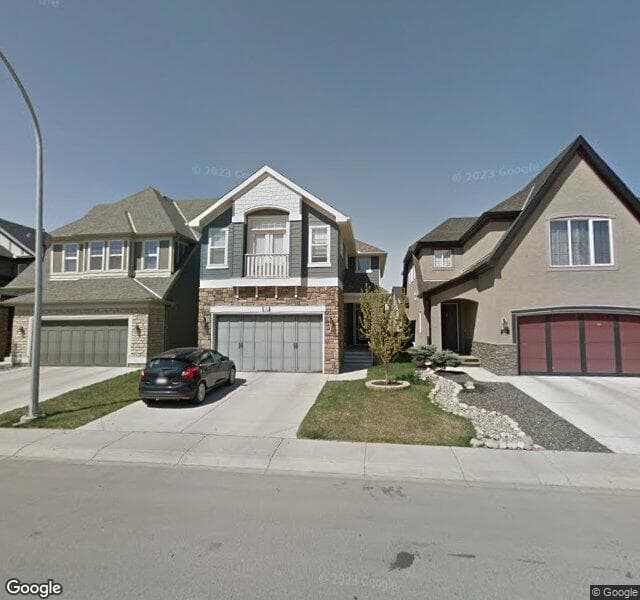 Street view of 136 Mahogany Terrace SE, Calgary
