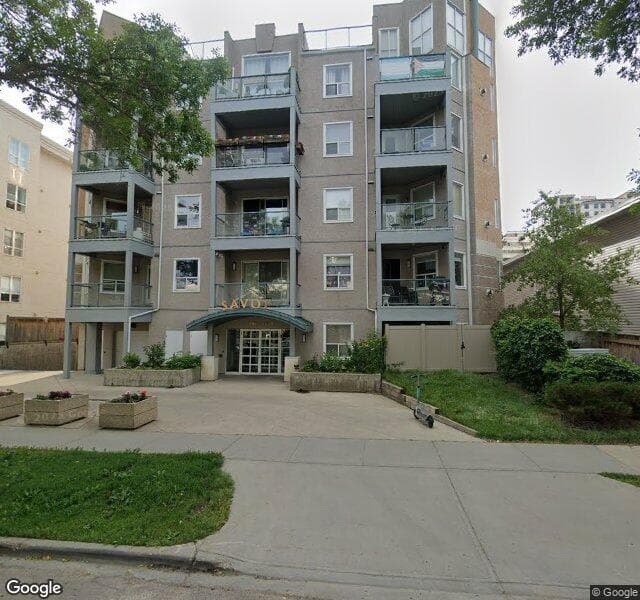 Street view of 304-10011 110 Street NW, Edmonton