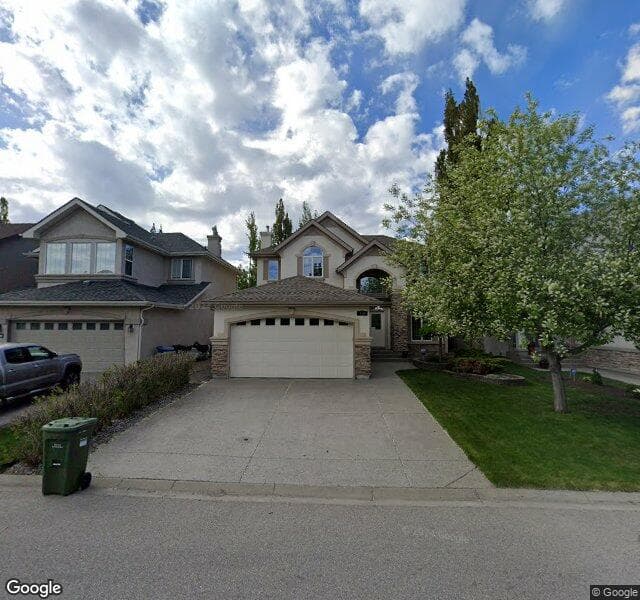 Street view of 110 Cranleigh Green SE, Calgary